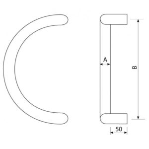 Entrance circular pull handle