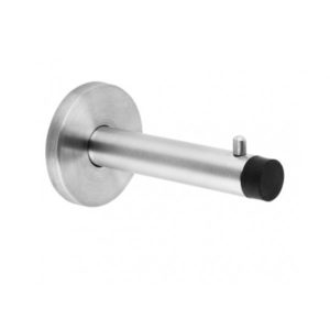 Stainless steel 90mm cylindrical coat hook/buffer