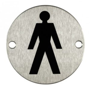 stainless steel male sign