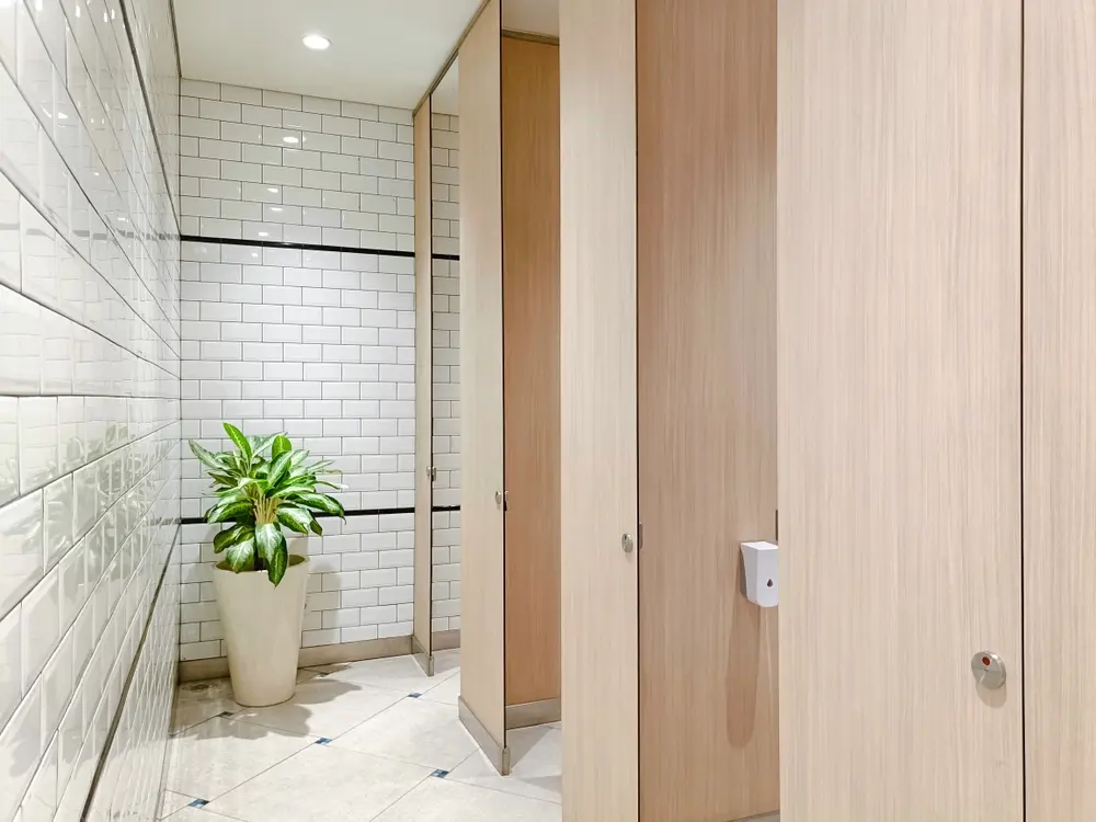 Modern toilet cubicles